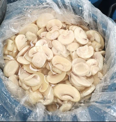 Champiñón rebanado en tambor